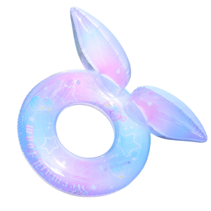 Kids Bunny Ear Inflatable Swim Ring Cute Pool Float Tube