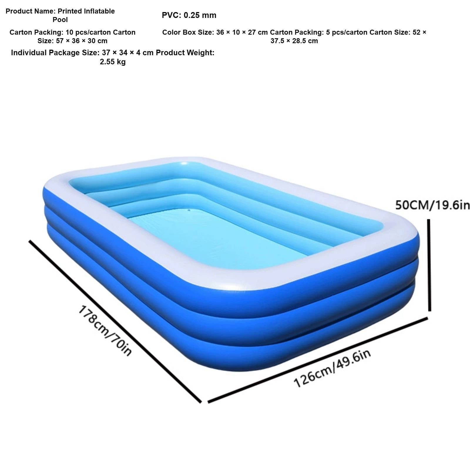 inflatable pool float – Blue White Pool Float 2 – VAYNORI