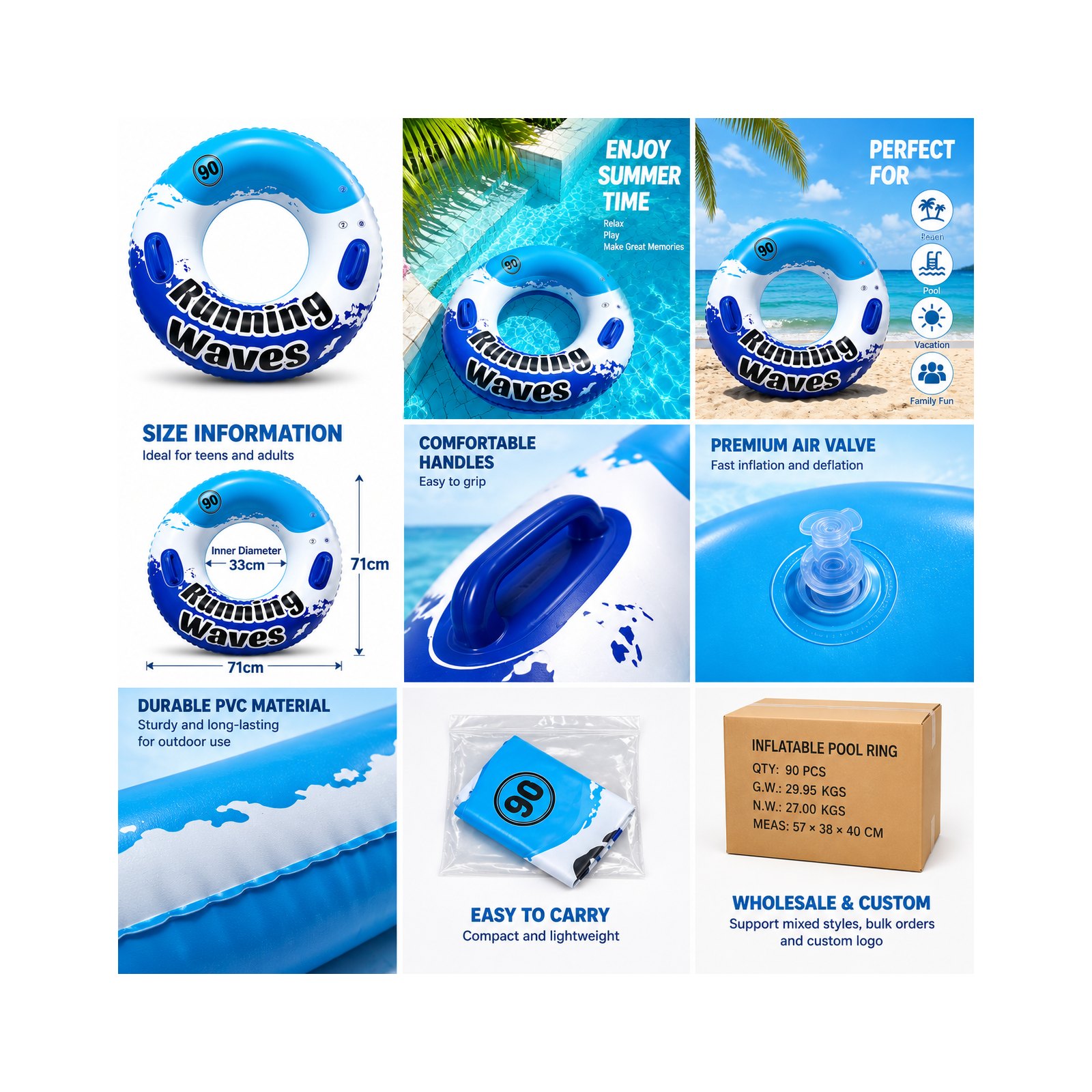 Pool float quality inspection checklist for wholesale buyers