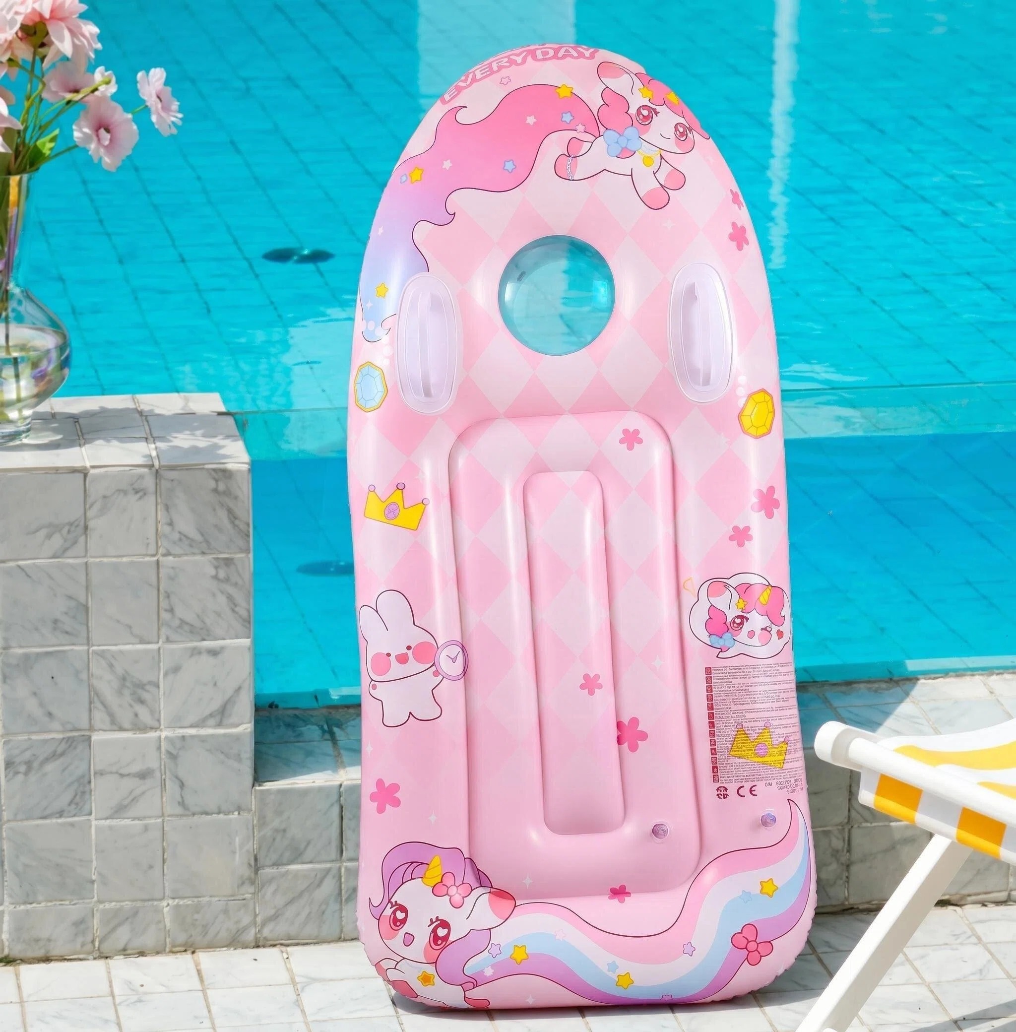 Inflatable Pool Float Board with Handles – Multiple Cartoon Designs - Image 5