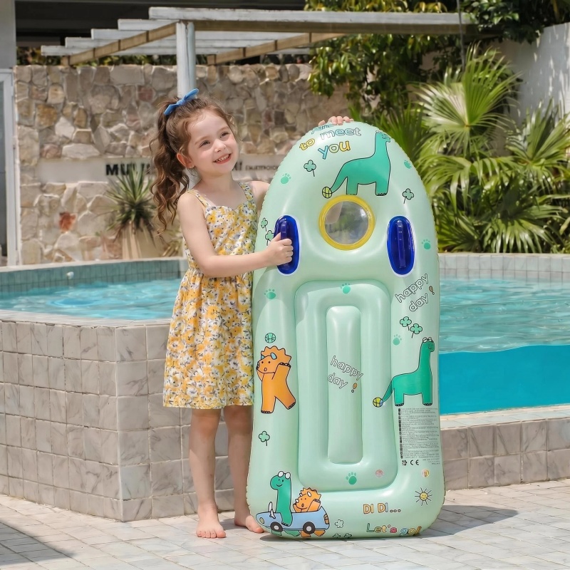 Inflatable Pool Float Board with Handles – Multiple Cartoon Designs - Image 2