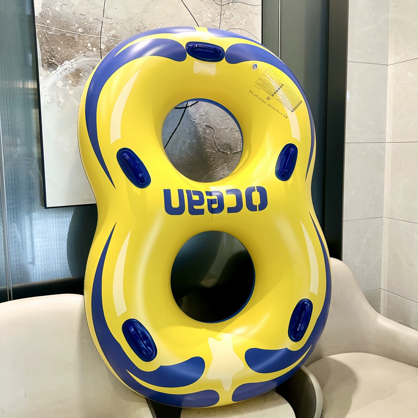 inflatable pool ring – Design 01 Pool Float with Handles – VAYNORI