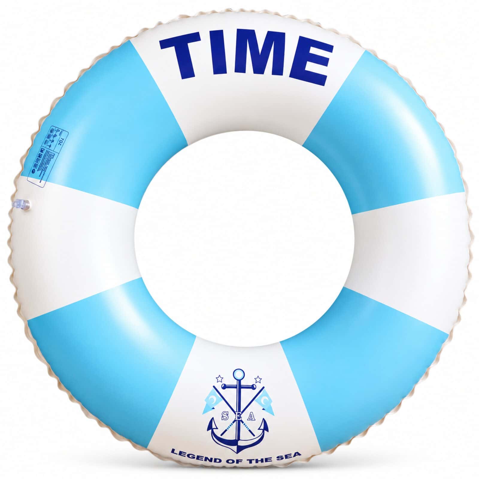 4-Pack Inflatable Swim Rings with Mixed Designs - Image 5