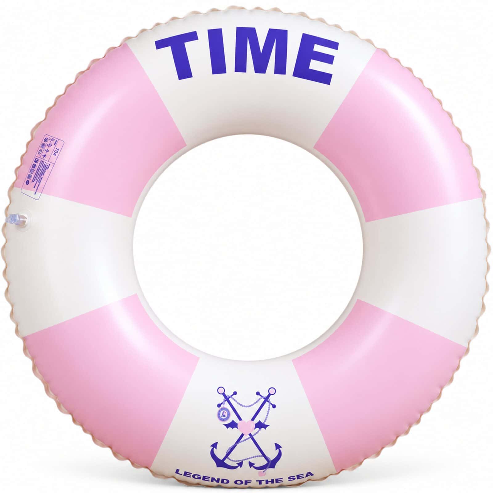 4-Pack Inflatable Swim Rings with Mixed Designs - Image 4