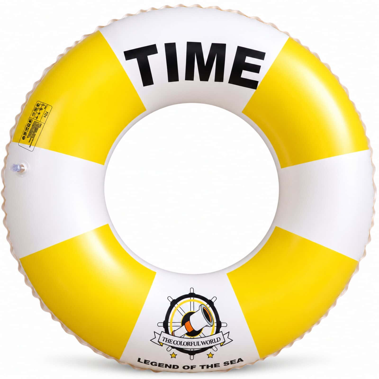 4-Pack Inflatable Swim Rings with Mixed Designs - Image 3